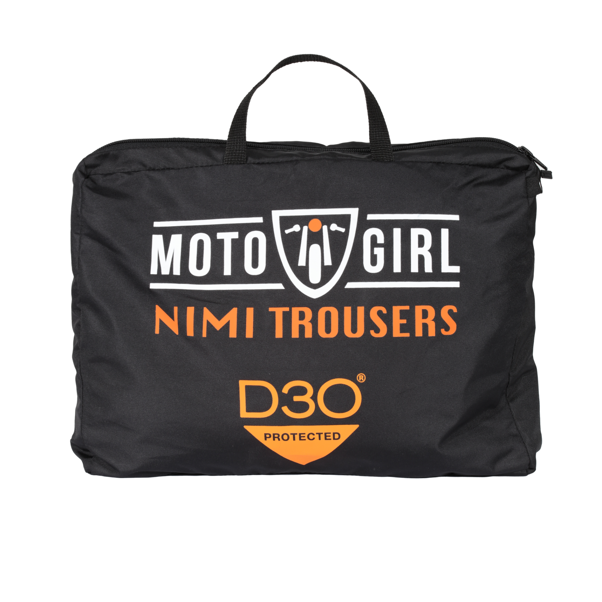 A bag of Nimi Trousers from Moto Girl