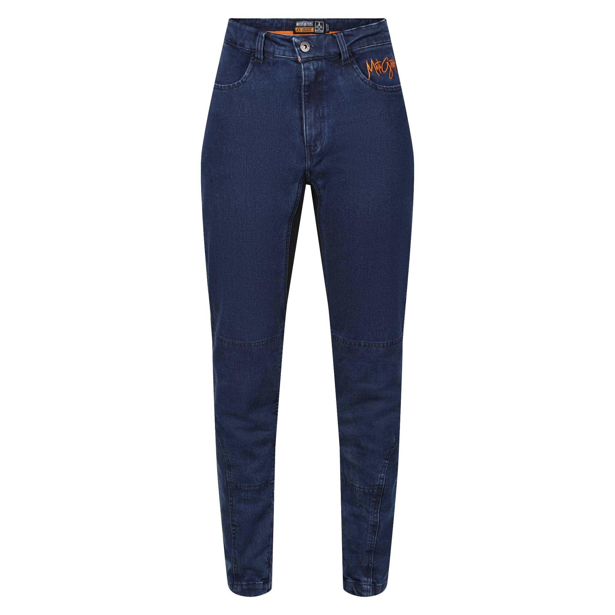 blue womens motorcycle jeans from MotoGirl