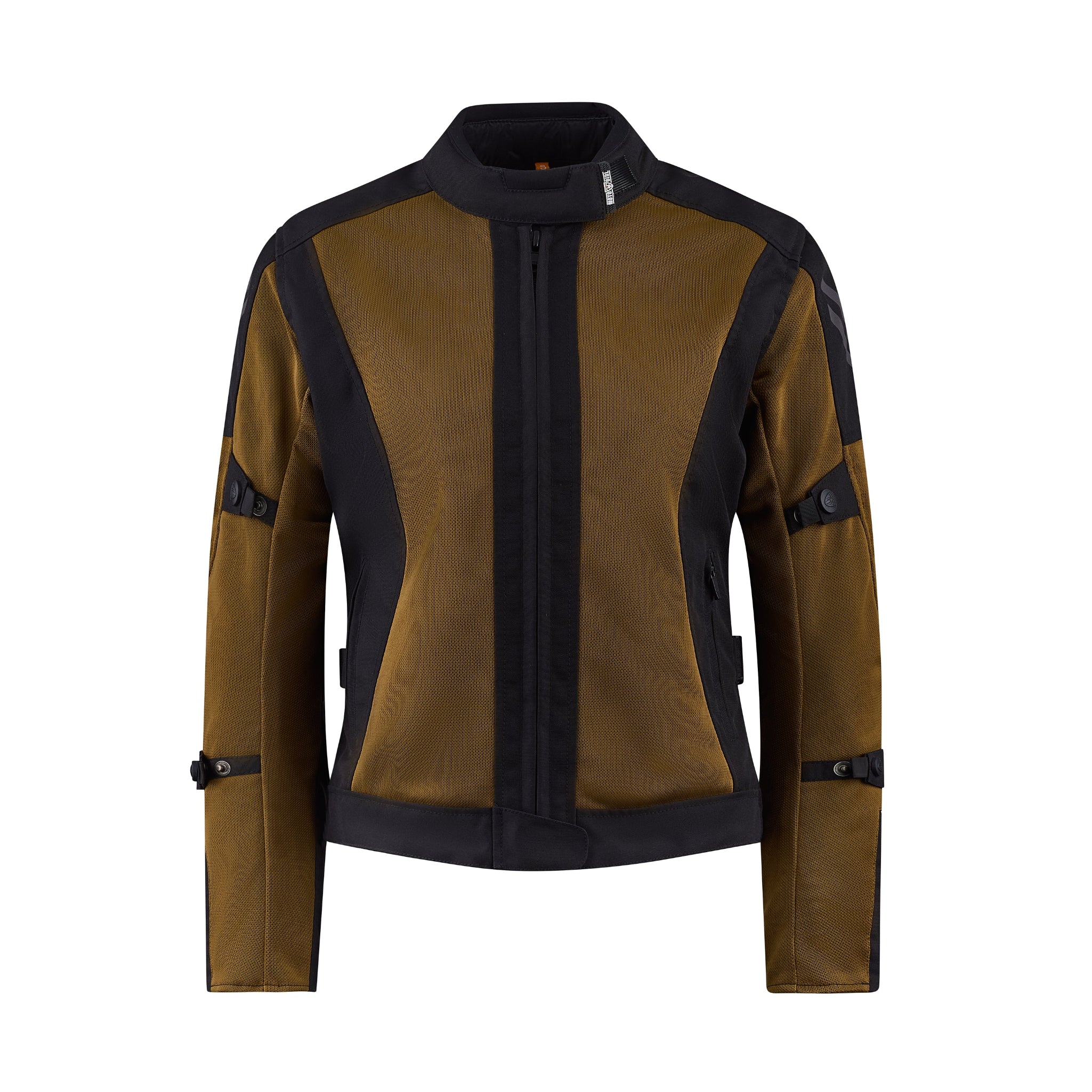 black and gold mesh motorcycle jacket for women