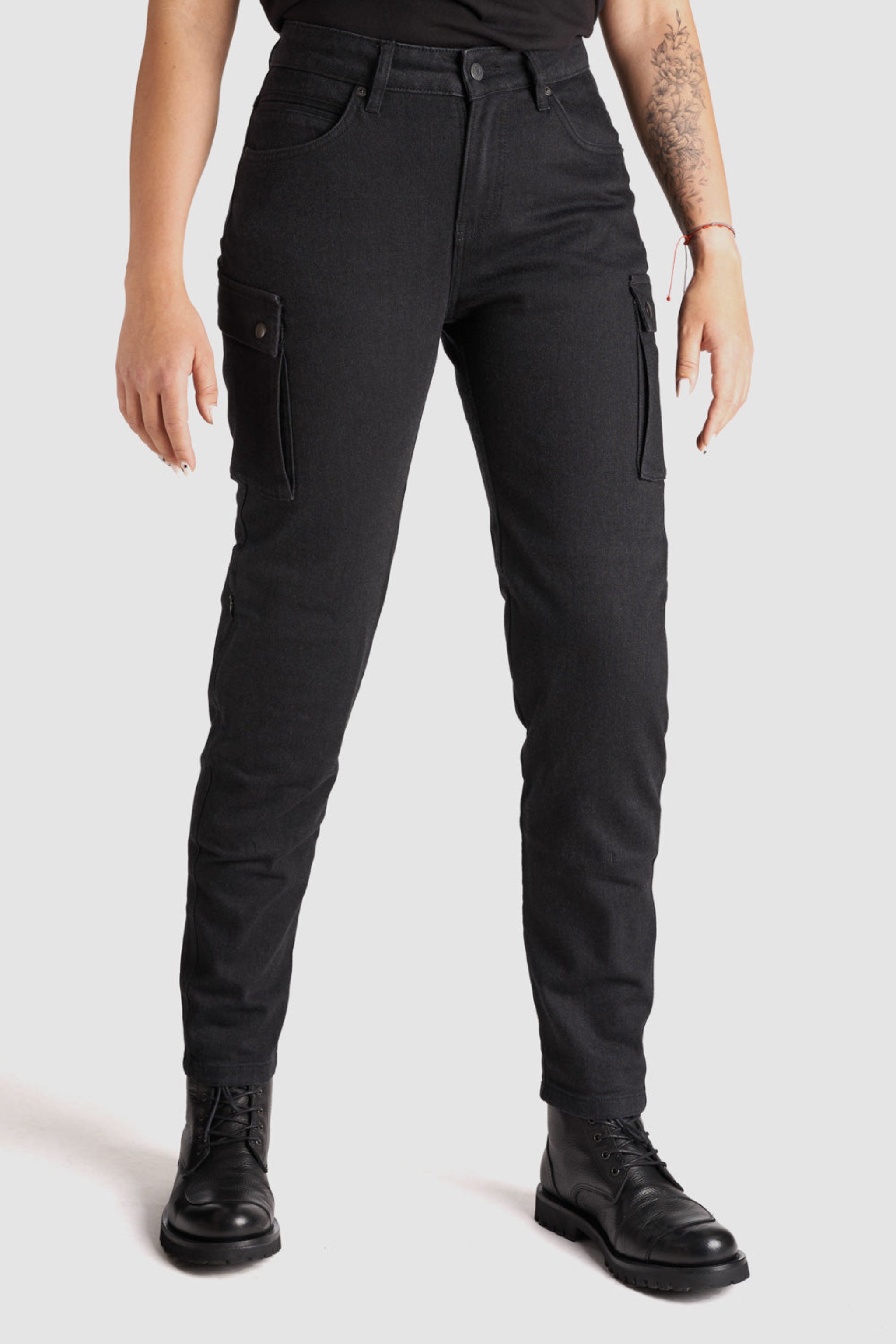MILA CARGO BLACK – Motorcycle Jeans for Women - Pando Moto | Moto