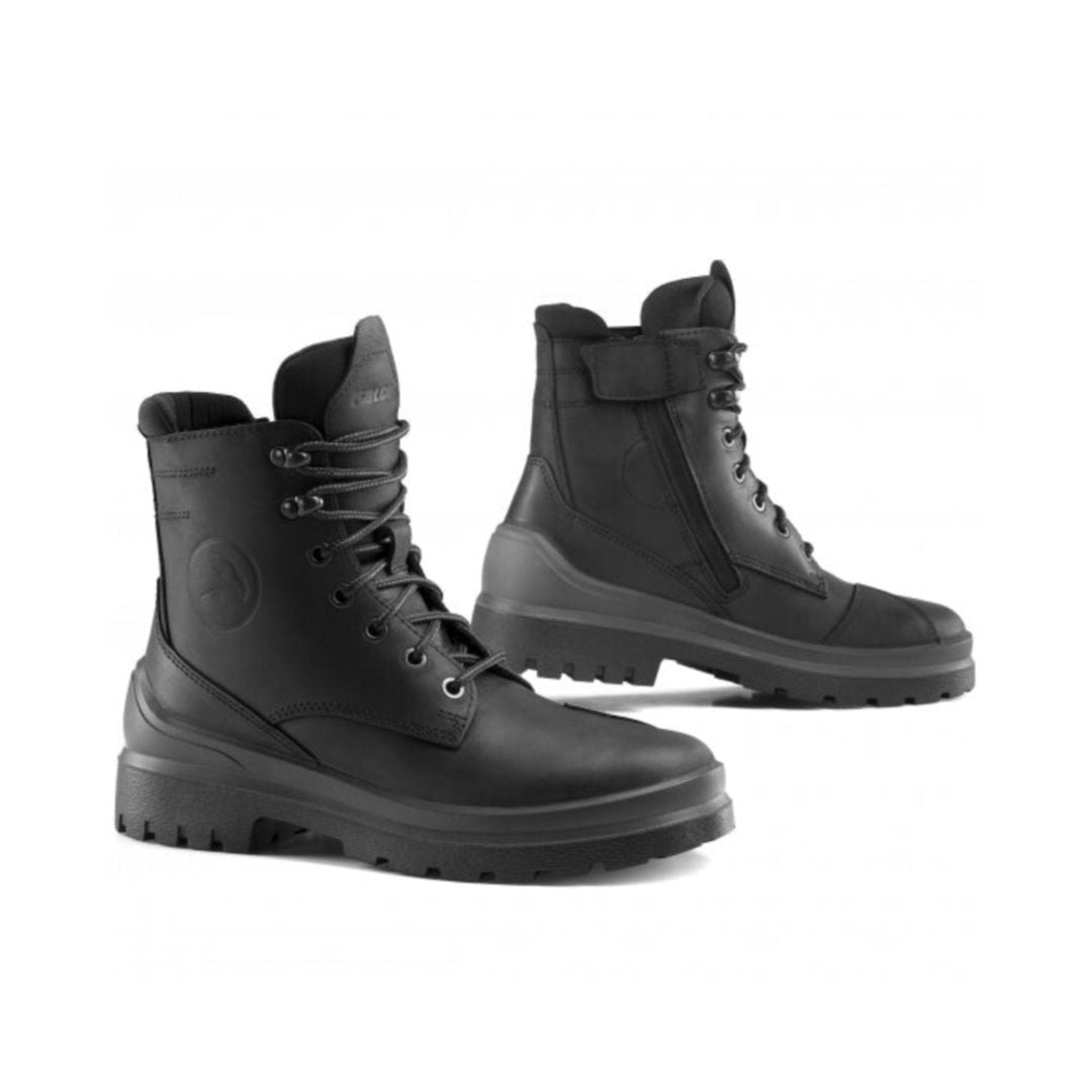 Black colour women's motorcycle shoes from Falco