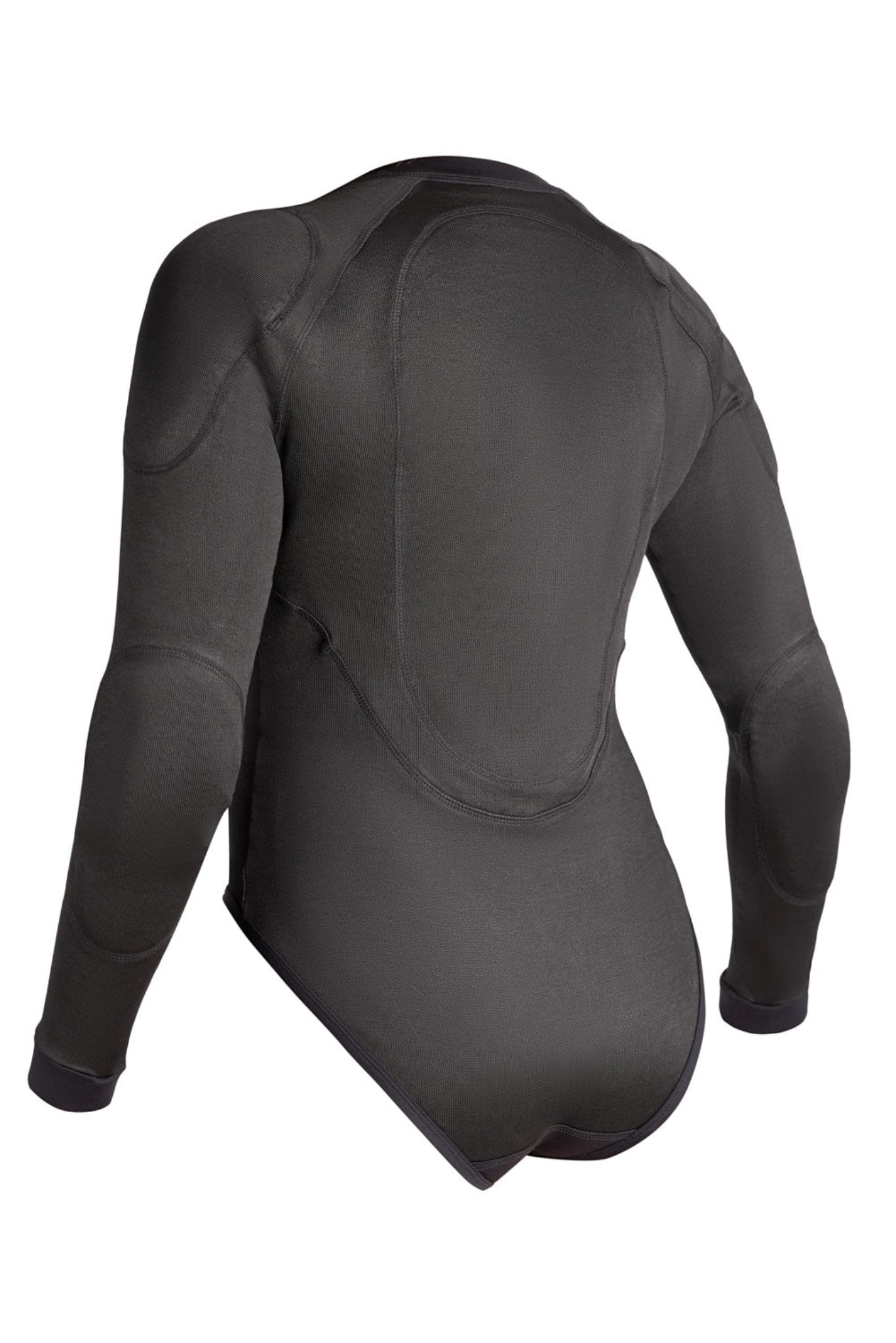 a back of black motorcycle body suit from Pando Moto