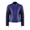 purple motorcycle leather jacket for women with front zipper