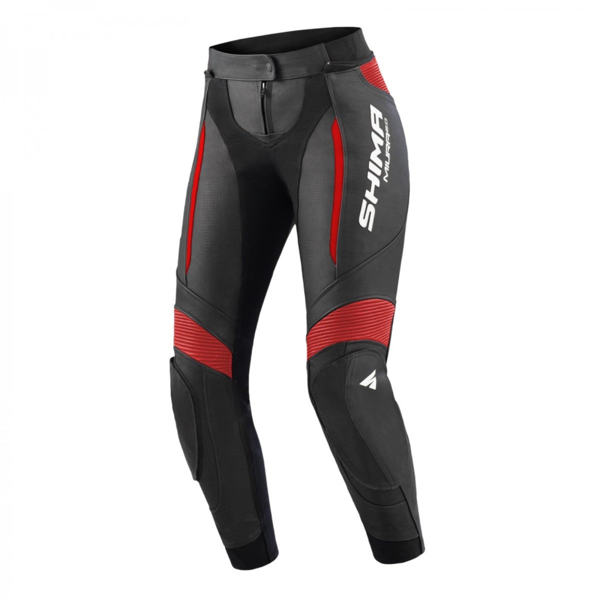 MIURA 2.0 BLACK/RED - Women's Motorcycle Leather Pants | Moto