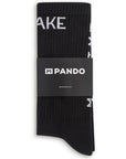 black socks  with "break" and "gear" from pando moto