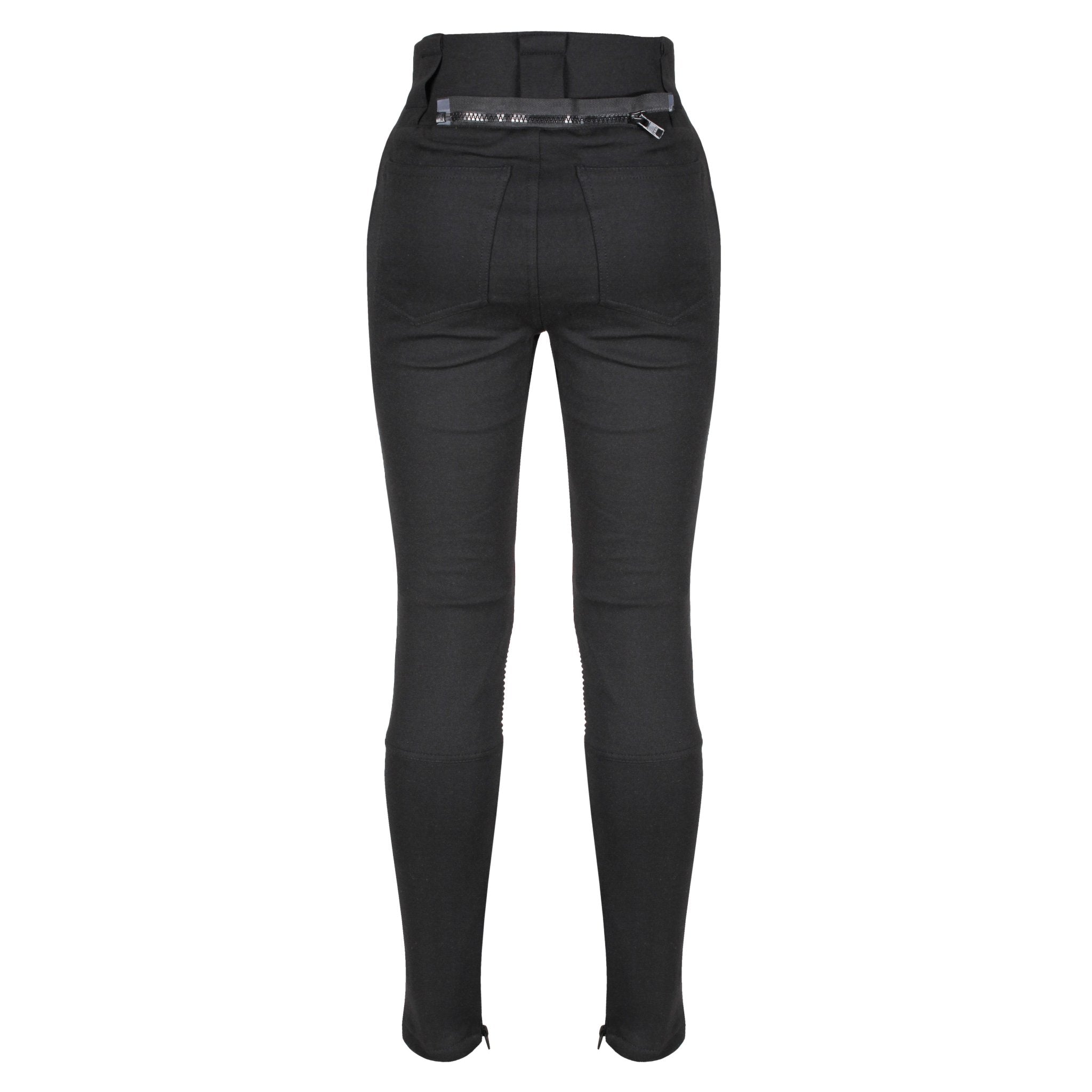 MotoGirl Moto Ribbed Zip Ladies Leggings, Free Delivery