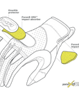 Construction of Caliber brown female motorcycle glove from Shima