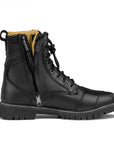 Unzipped Thomson black motorcycle Shima boot for women