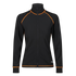 black thermo jacket with orange details from the Motogirl