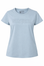 Light blue t-shirt with 'Moto Girl' logo on a white background
