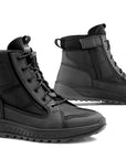 Black motorcycle sneakers with laces from Falco