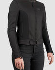 LUNA BLACK AAA - Light-weight Womens Motorcycle Summer Jacket