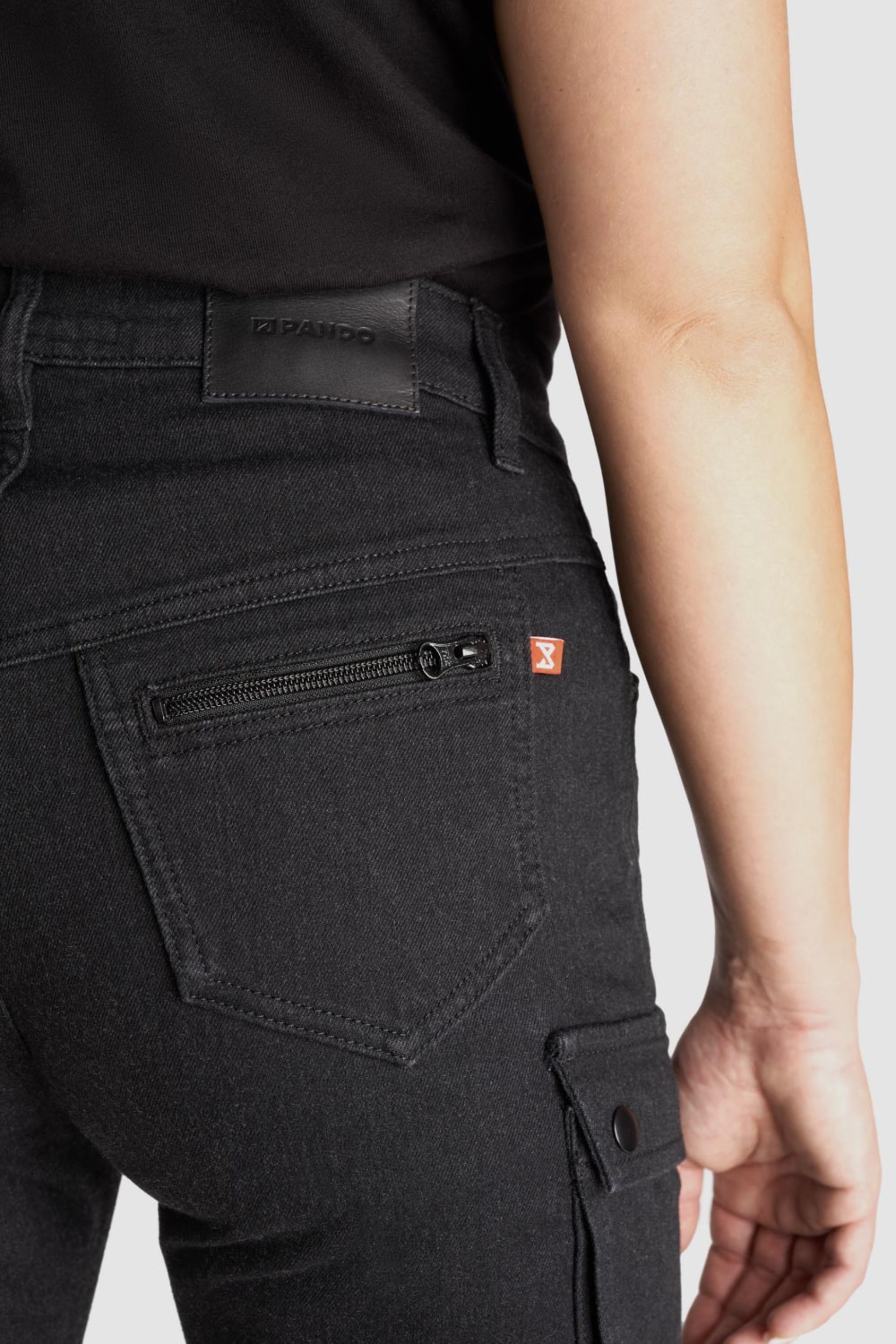 MILA CARGO BLACK – Motorcycle Jeans for Women - Pando Moto | Moto