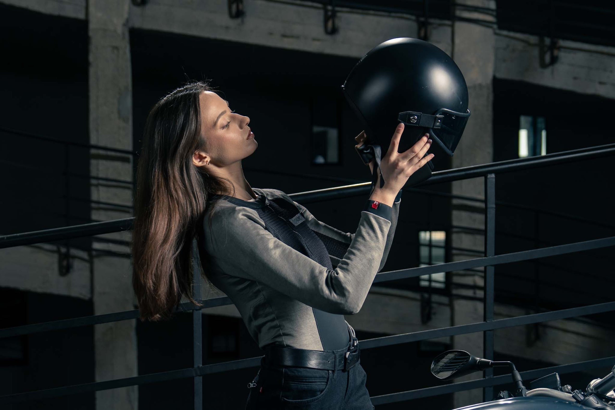 BIA GREY - Pando Moto Armored Base Layer Bodysuit