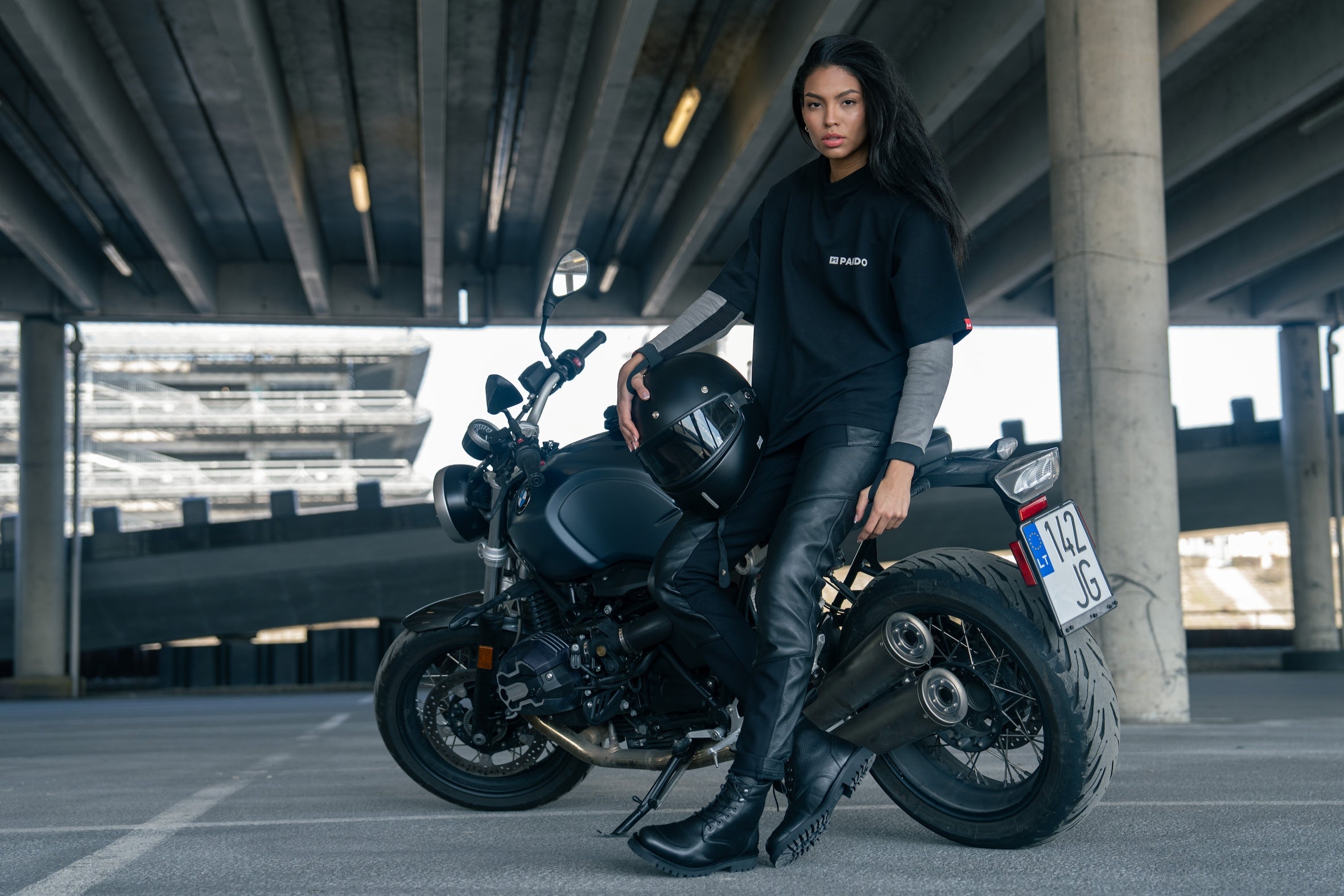 BIA GREY - Pando Moto Armored Base Layer Bodysuit