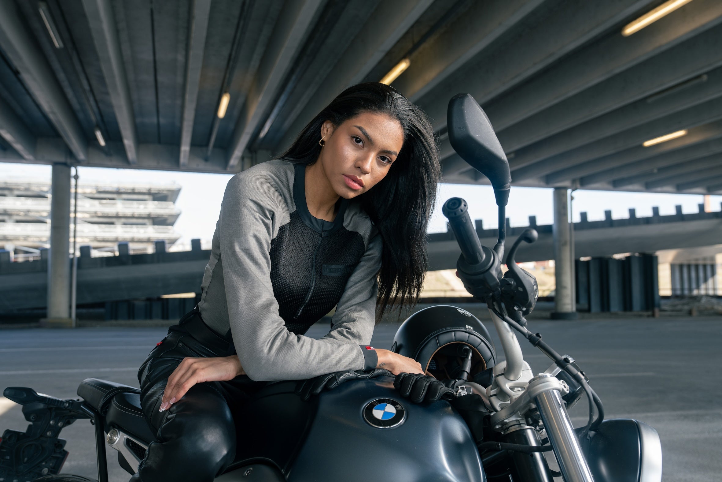 BIA GREY - Pando Moto Armored Base Layer Bodysuit