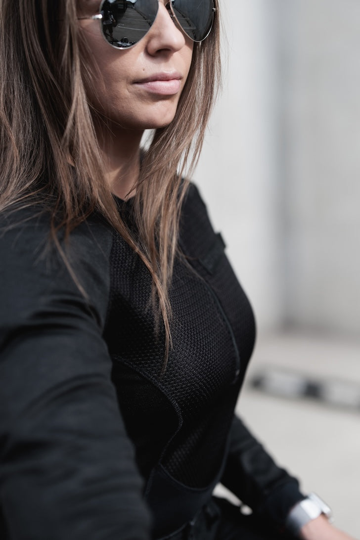 BIA BLACK - Pando Moto Armored Base Layer Bodysuit