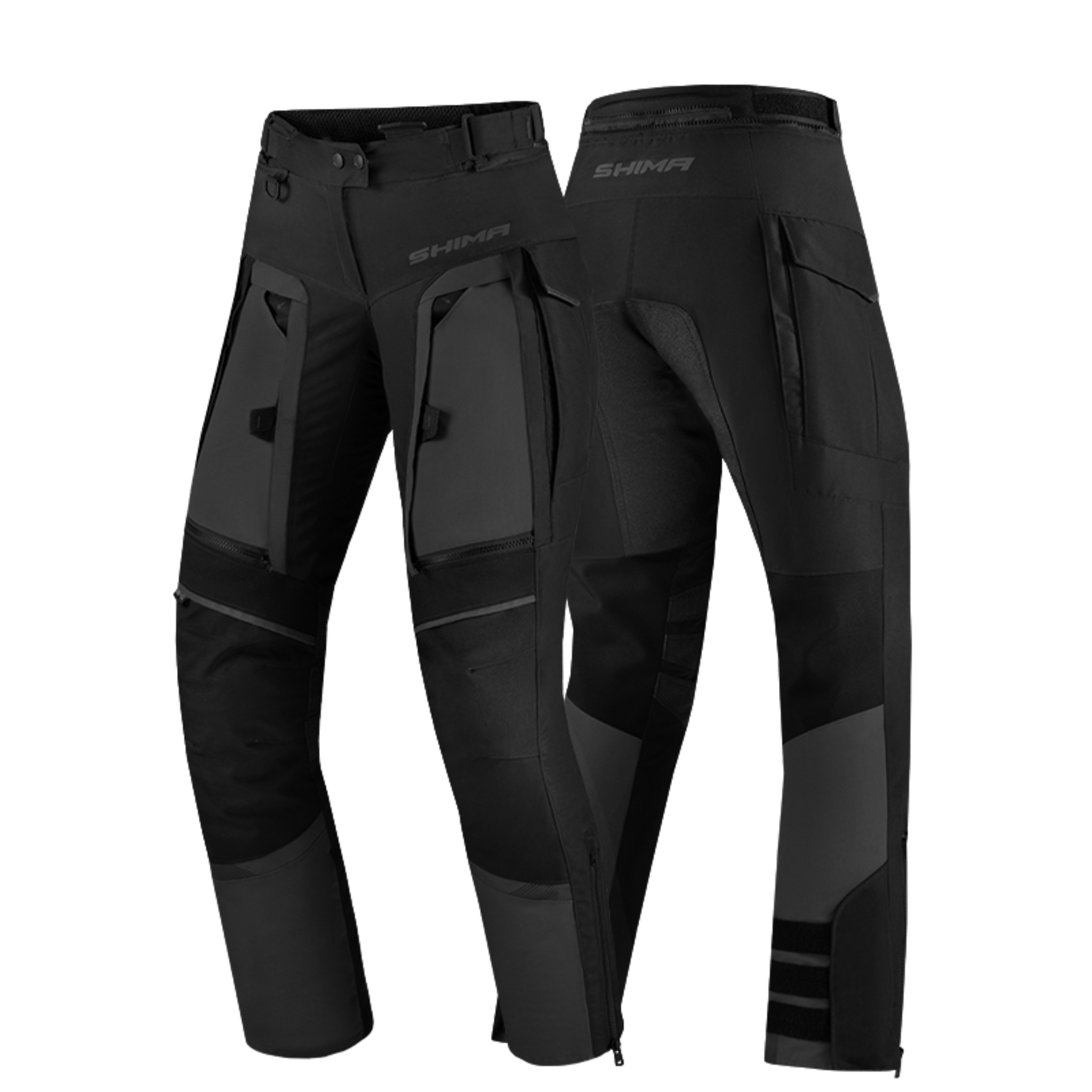 Black SHIMA touring motorcycle pants for women 