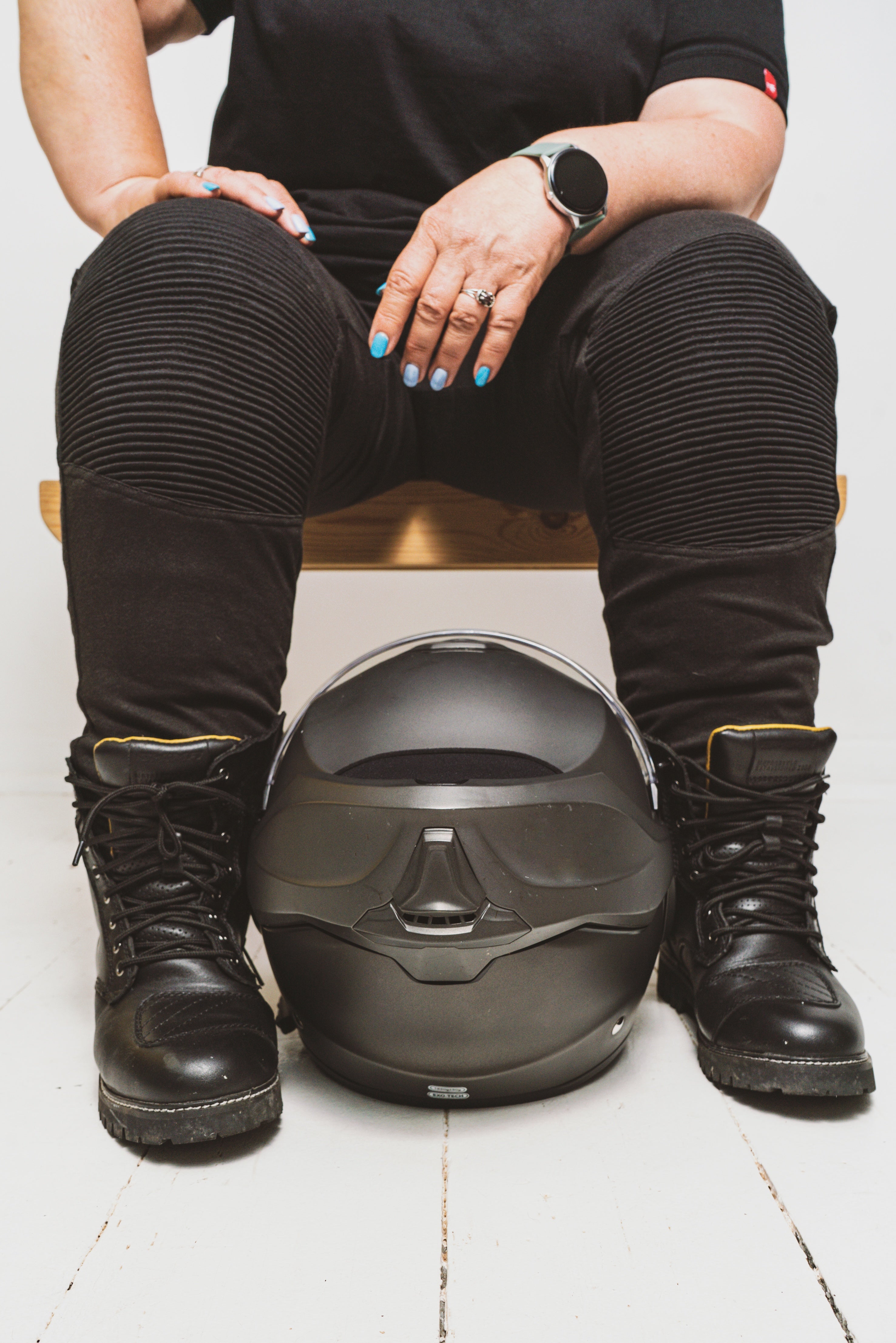 RIBBED KNEE - Ladies Motorcycle Leggings