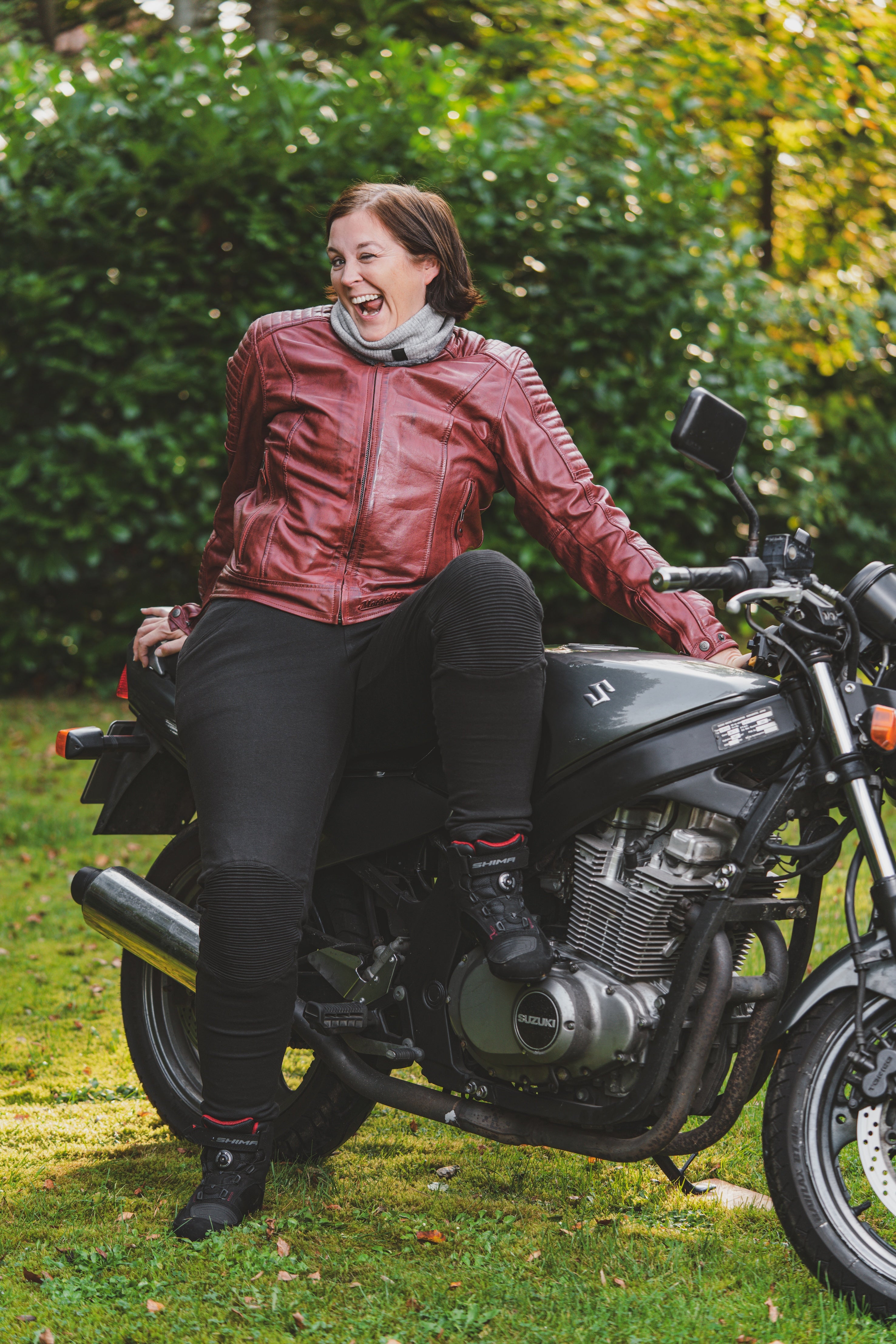 RIBBED KNEE - Ladies Motorcycle Leggings