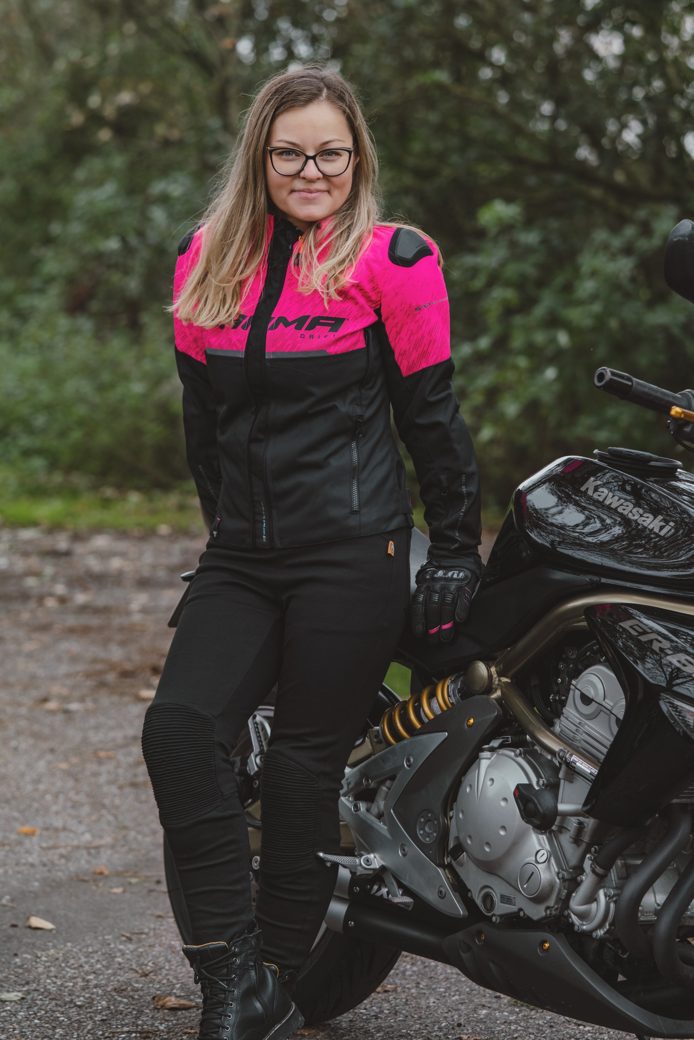 RIBBED KNEE - Ladies Motorcycle Leggings