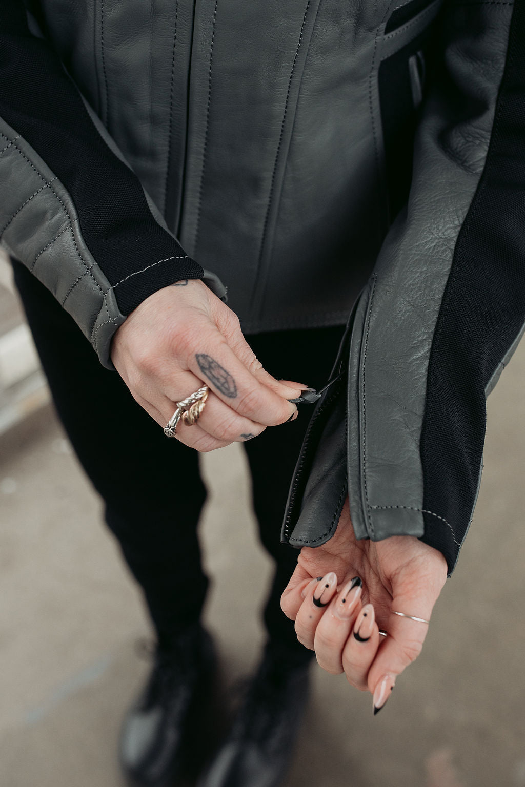 Amelia Grey - Women's Motorcycle Leather Jacket