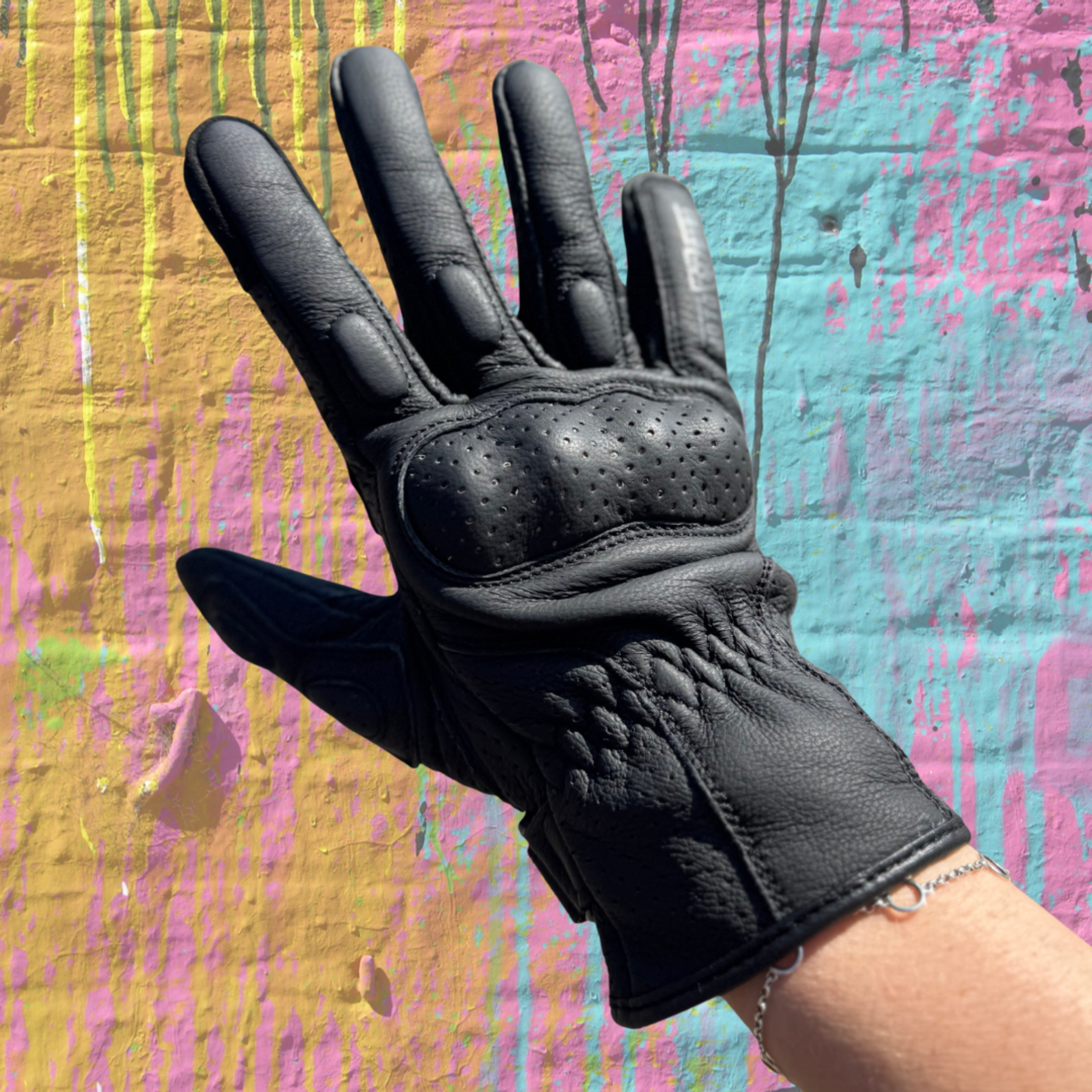 yoko handschuhe Yoko Leather Motorcycle Gloves – Women's Summer CE Gloves – Moto Lounge