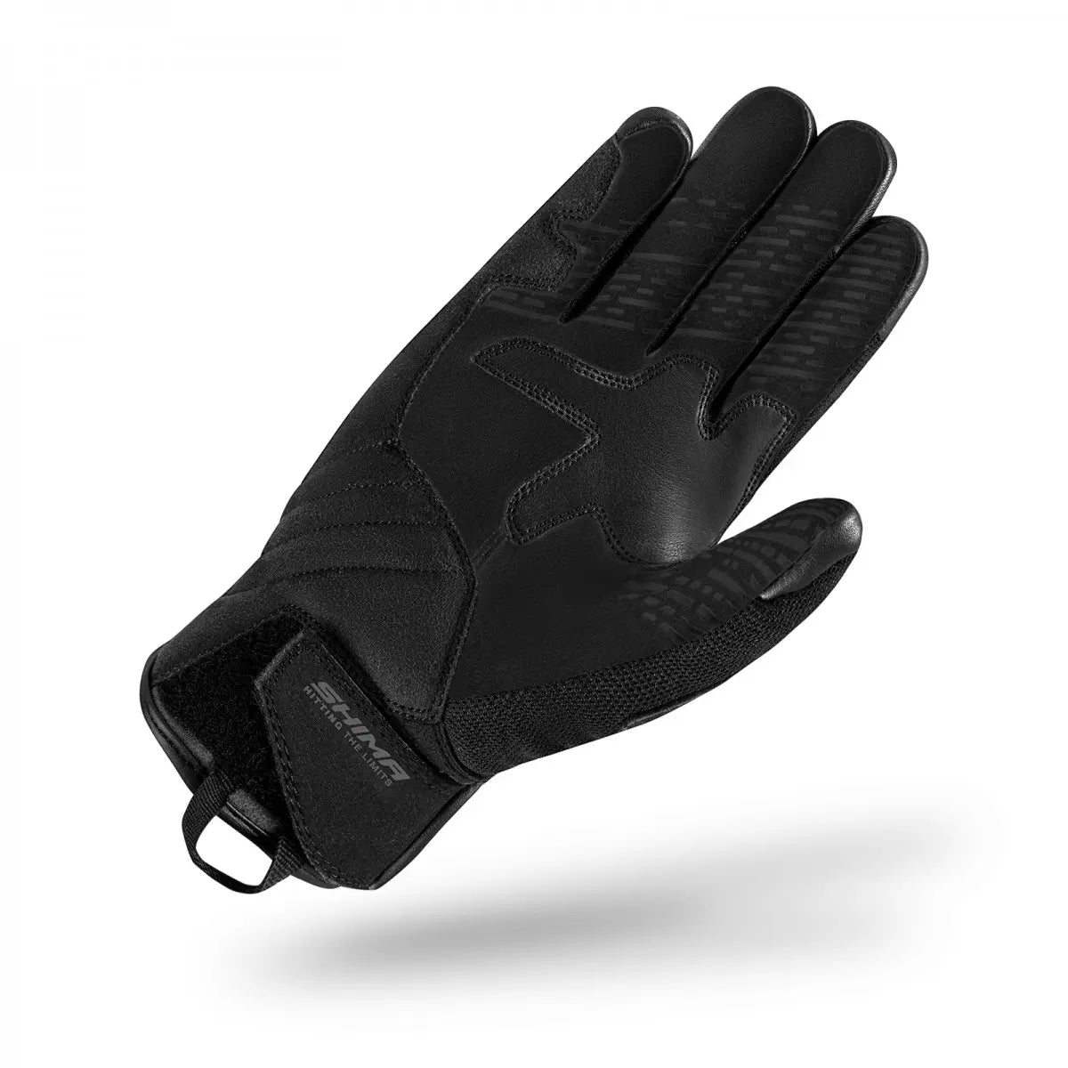 a palm of black lady motorcycle glove from Shima 