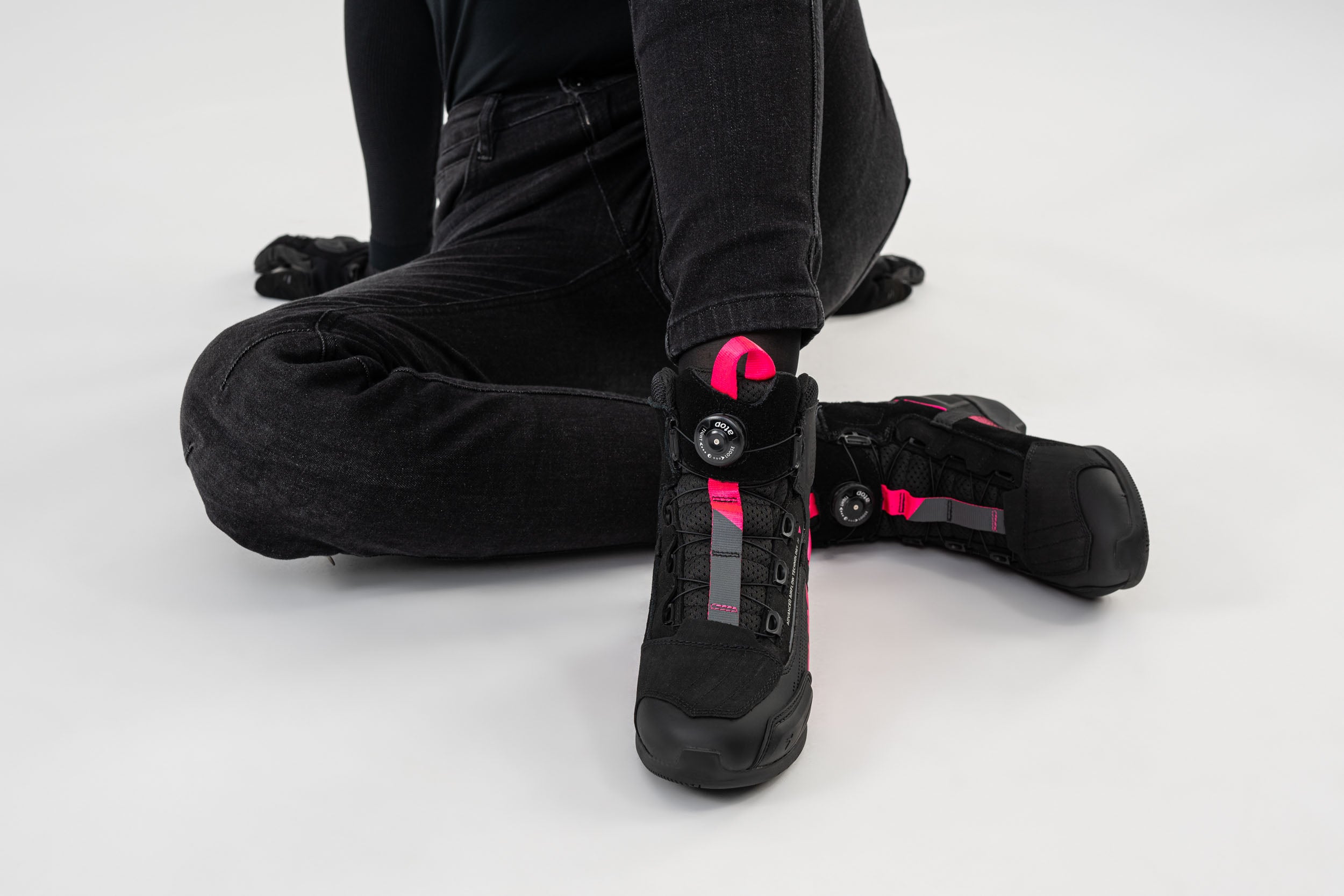 EDGE VENT LADY PINK - Women's Motorcycle Sneakers