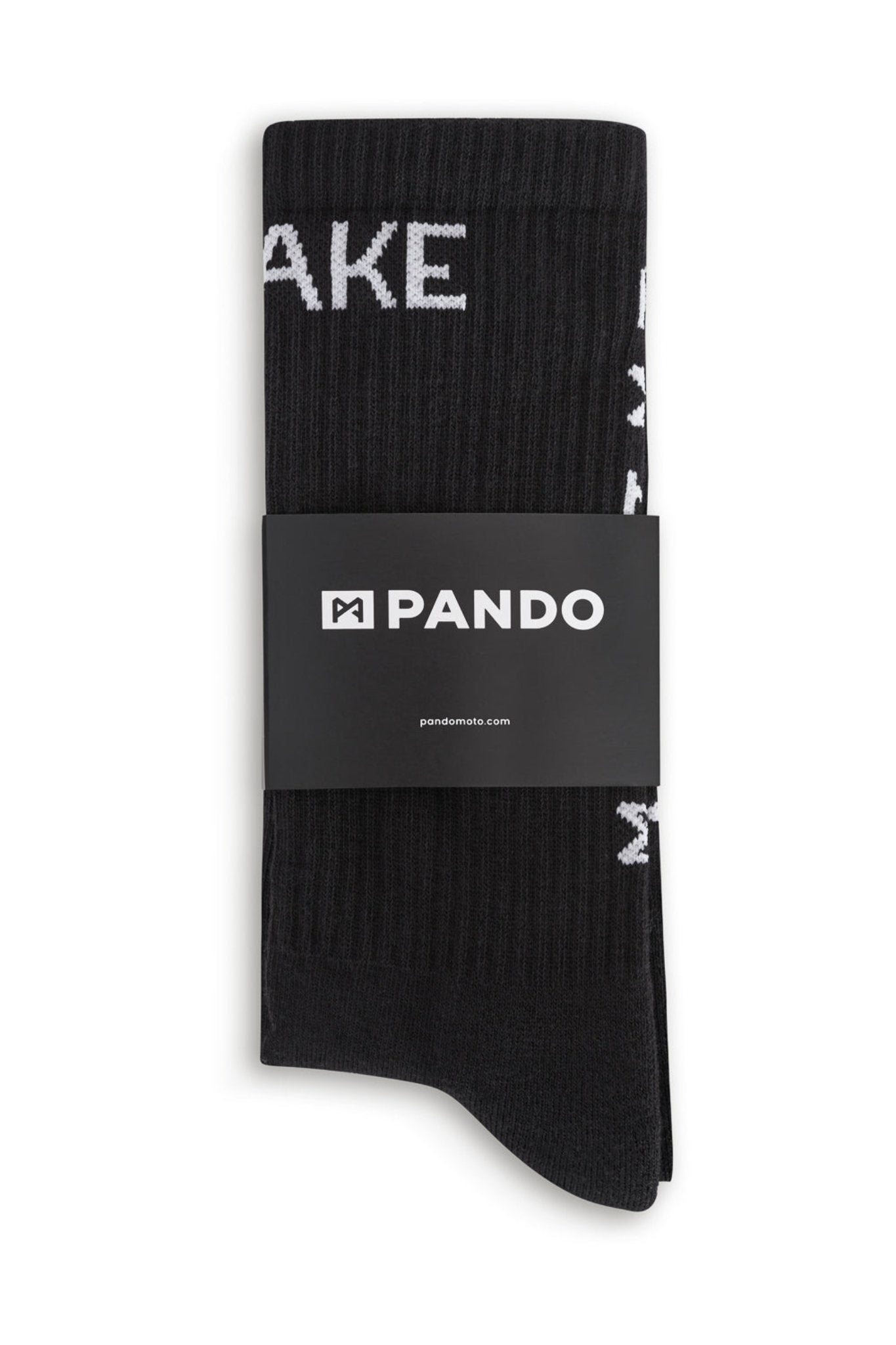 black socks  with &quot;break&quot; and &quot;gear&quot; from pando moto