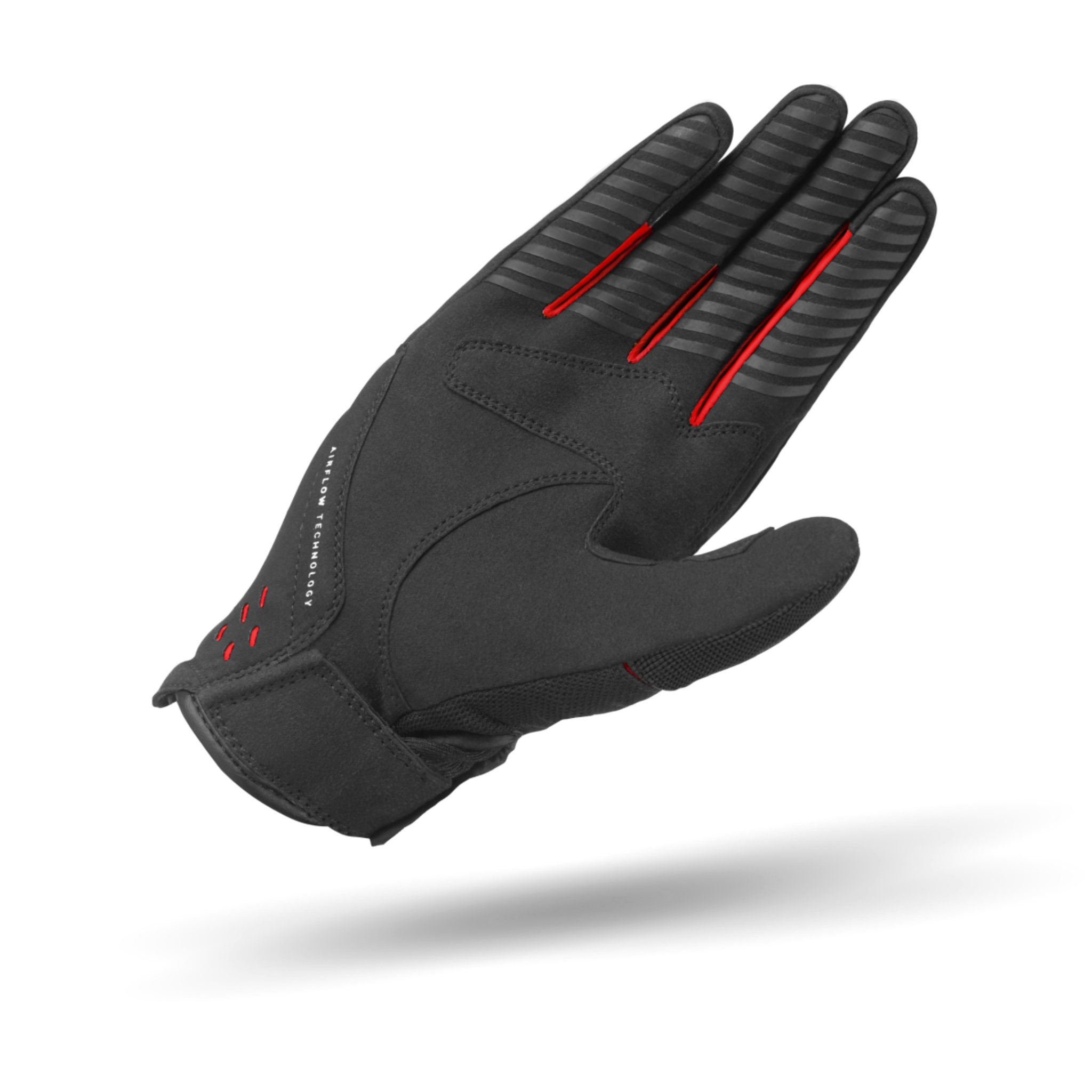 A PALM OF SHIMA ONE EVO LADY MOTORCYCLE LADY GLOVE IN BLACK AND RED DETAILS 