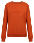 Burnt orange  colour lady sweatshirt with Moto Girl 3D logo