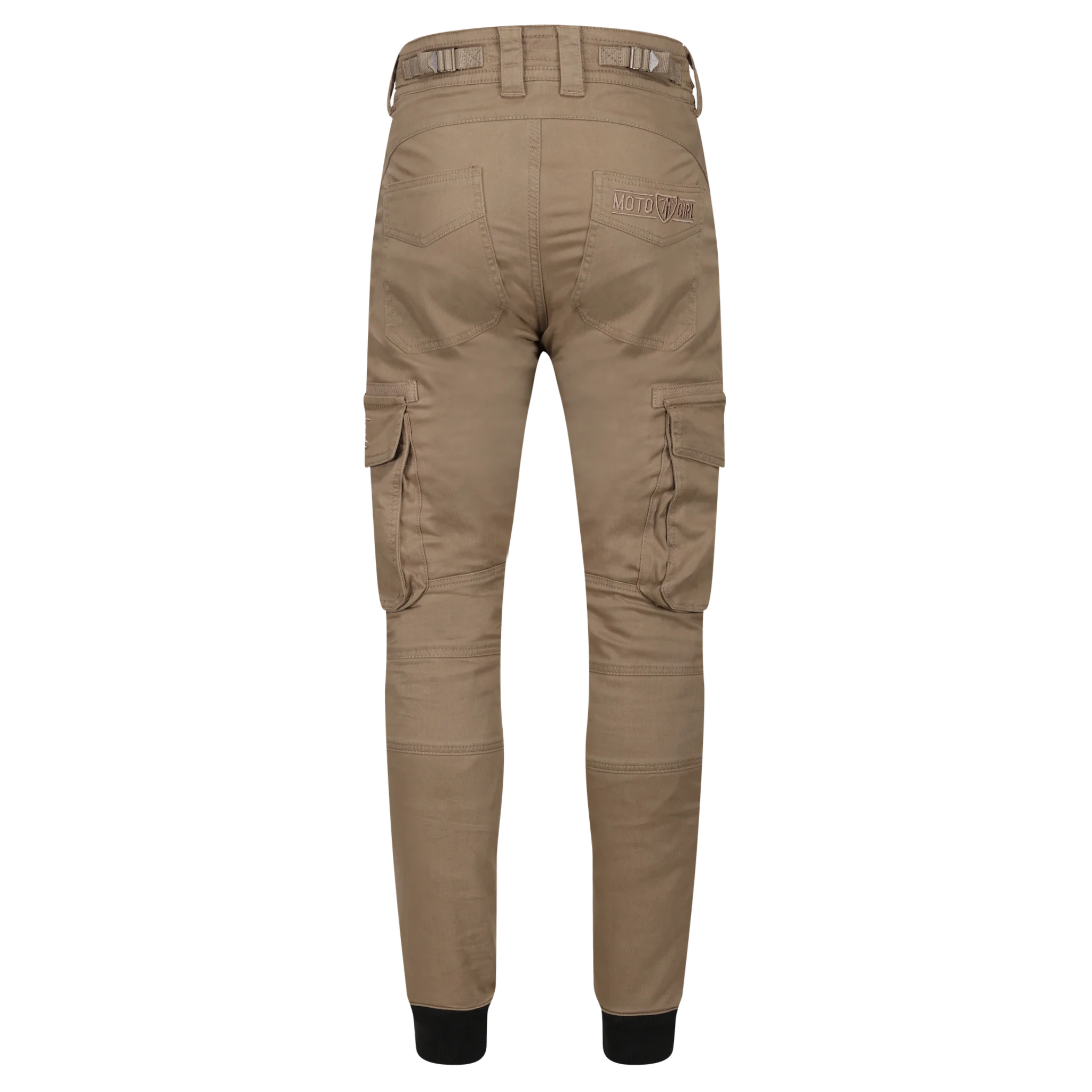 beige women&#39;s motorcycle cargo pants from mOTO gIRL 