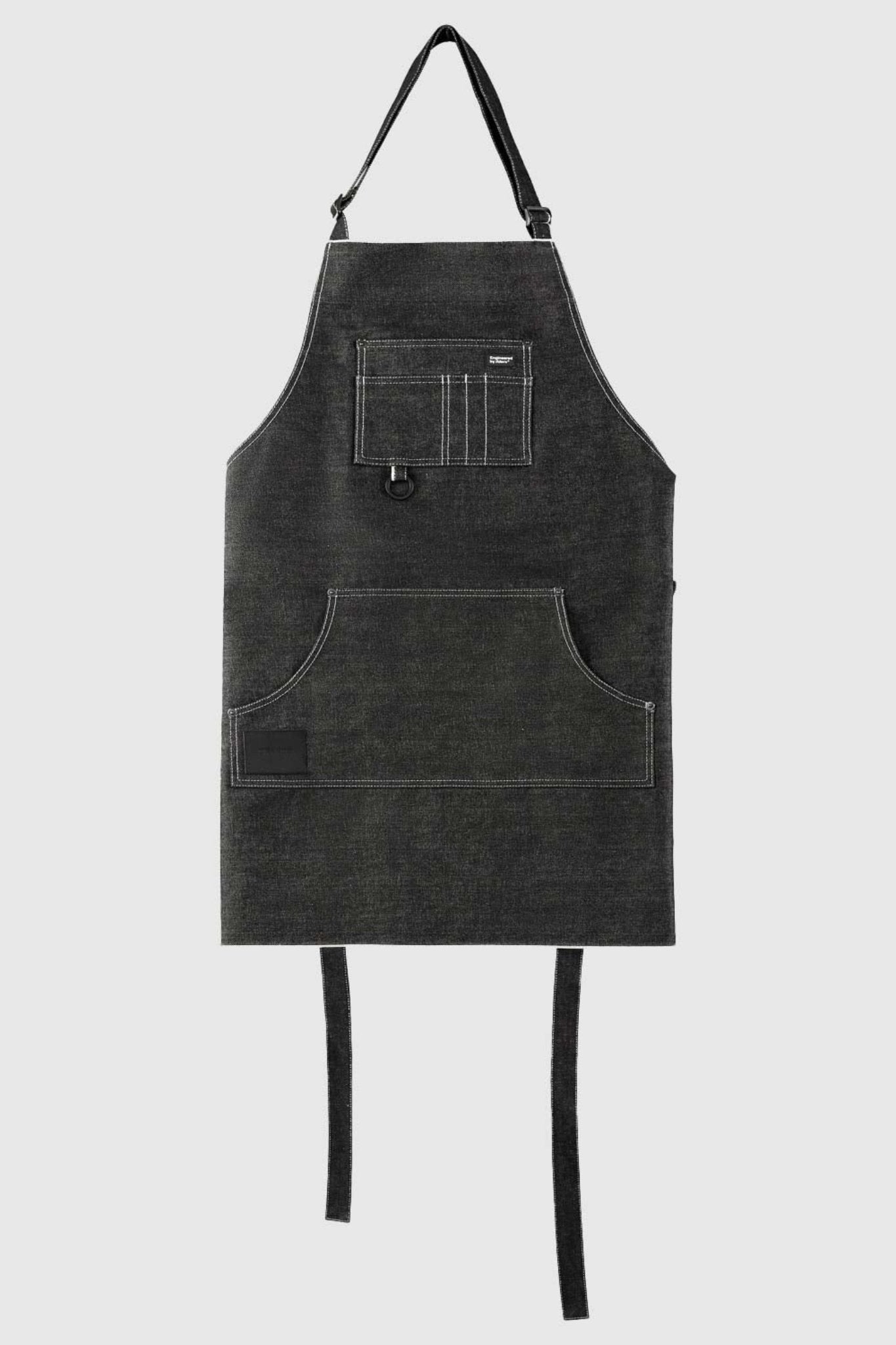 Black denim apron Pando Moto 