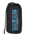 Motorcycle Vest bag with blue Moto Girl logo