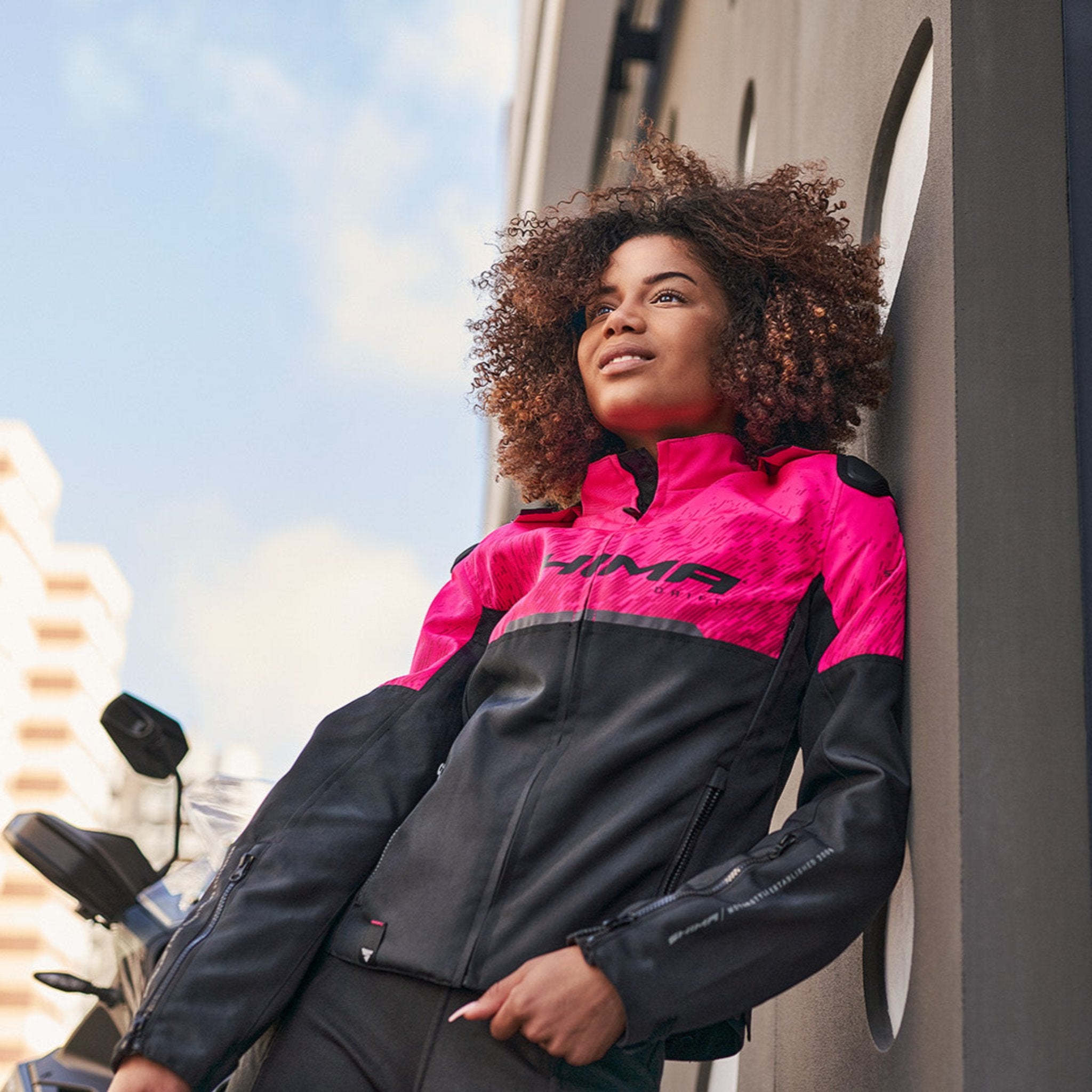 DRIFT LADY - Summer Motorcycle Jacket - Pink