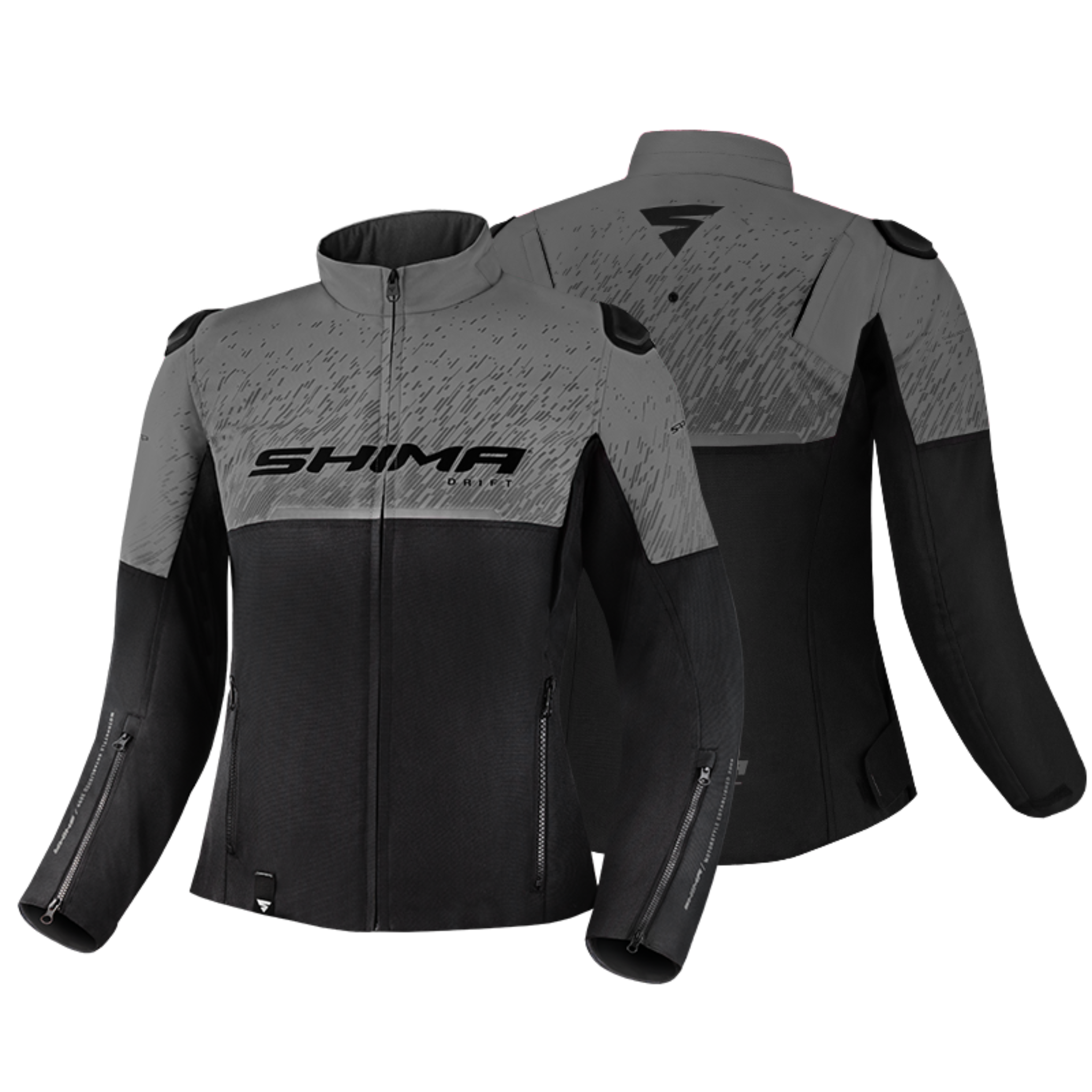 grey women's motorcycle jacket from SHIMA