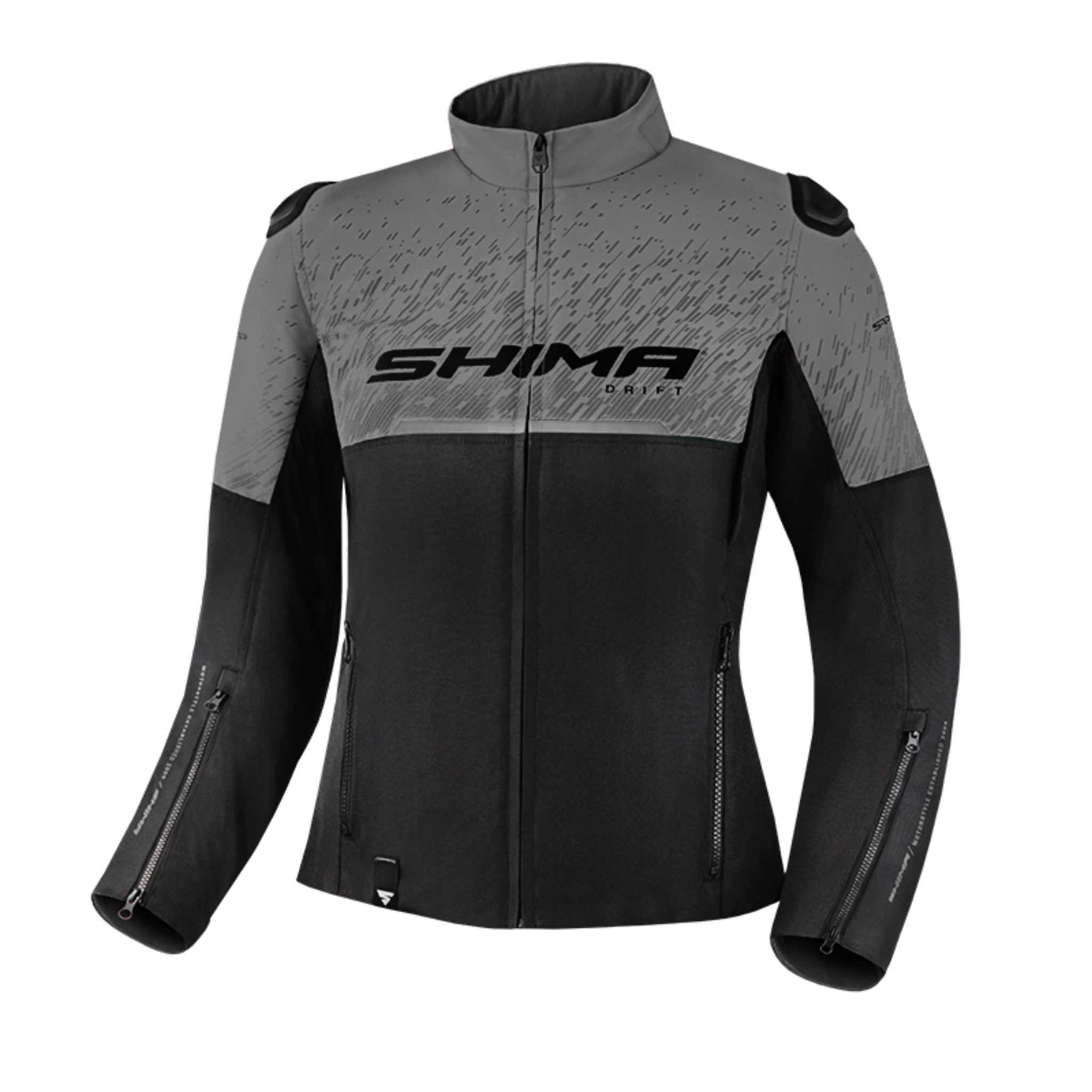  grey women&#39;s  motorcycle jacket from SHIMA