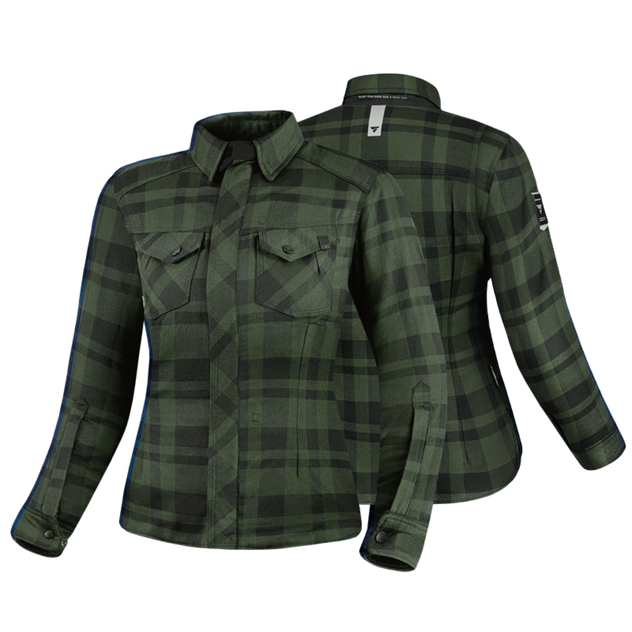 Green lady motorcycle shirt from Shima