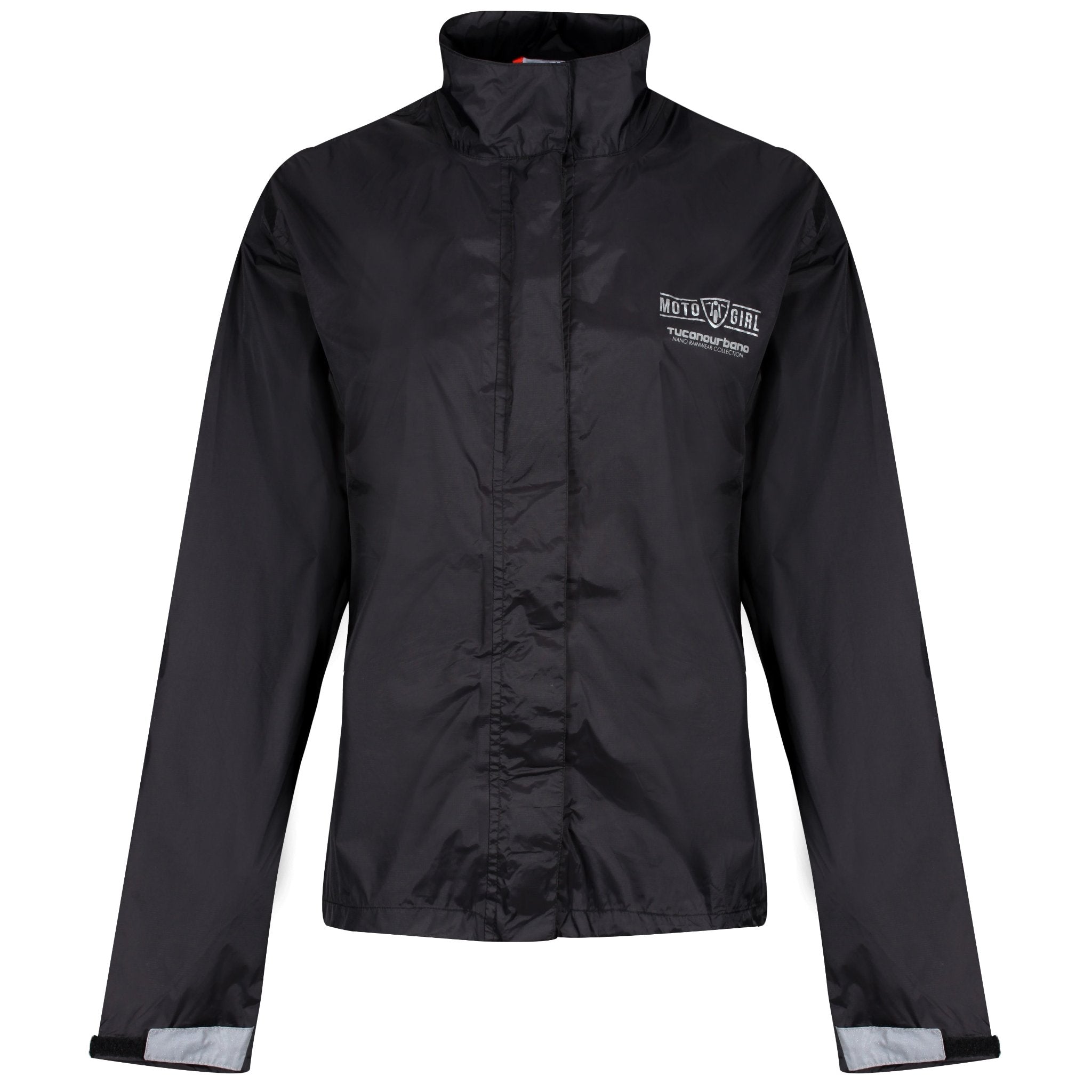 Waterproof motorcycle black jacket from Moto Girl