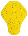 Yellow back protector for motorcycle jackets 
