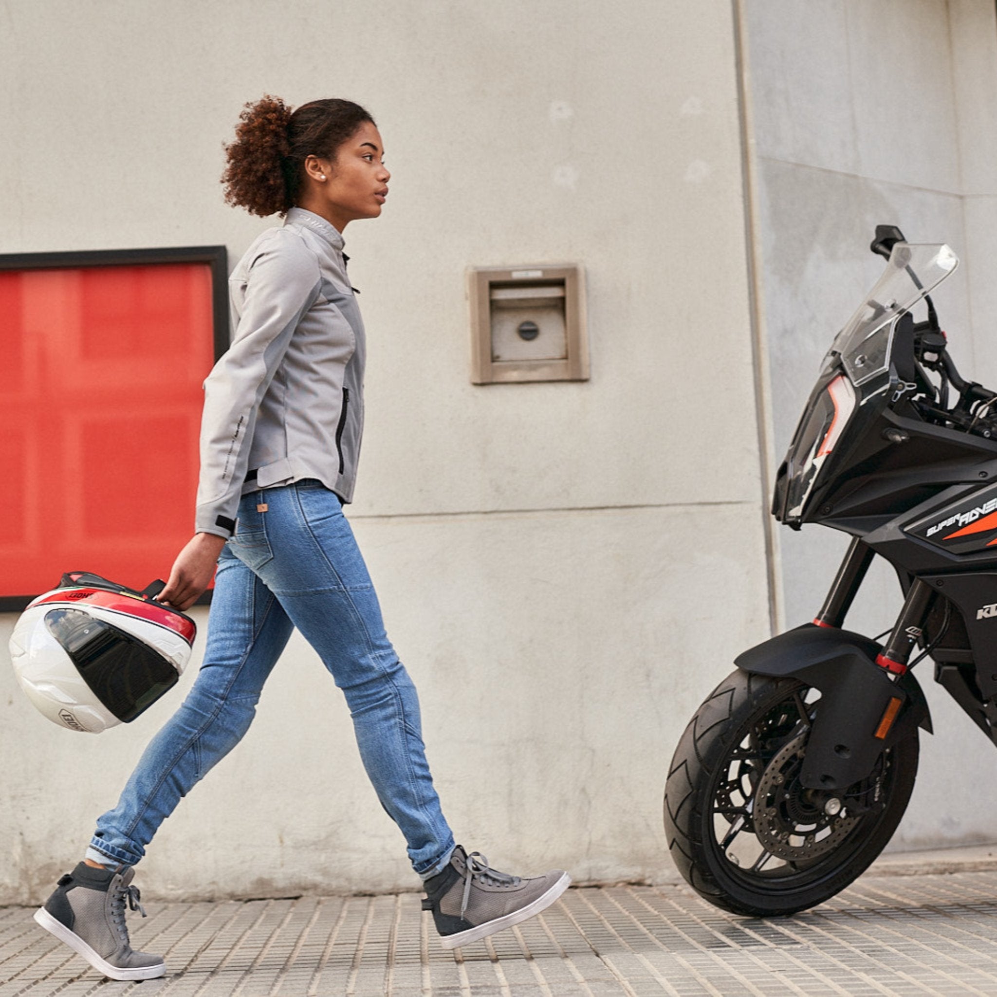 Motorcycle riding blue jeans hotsell