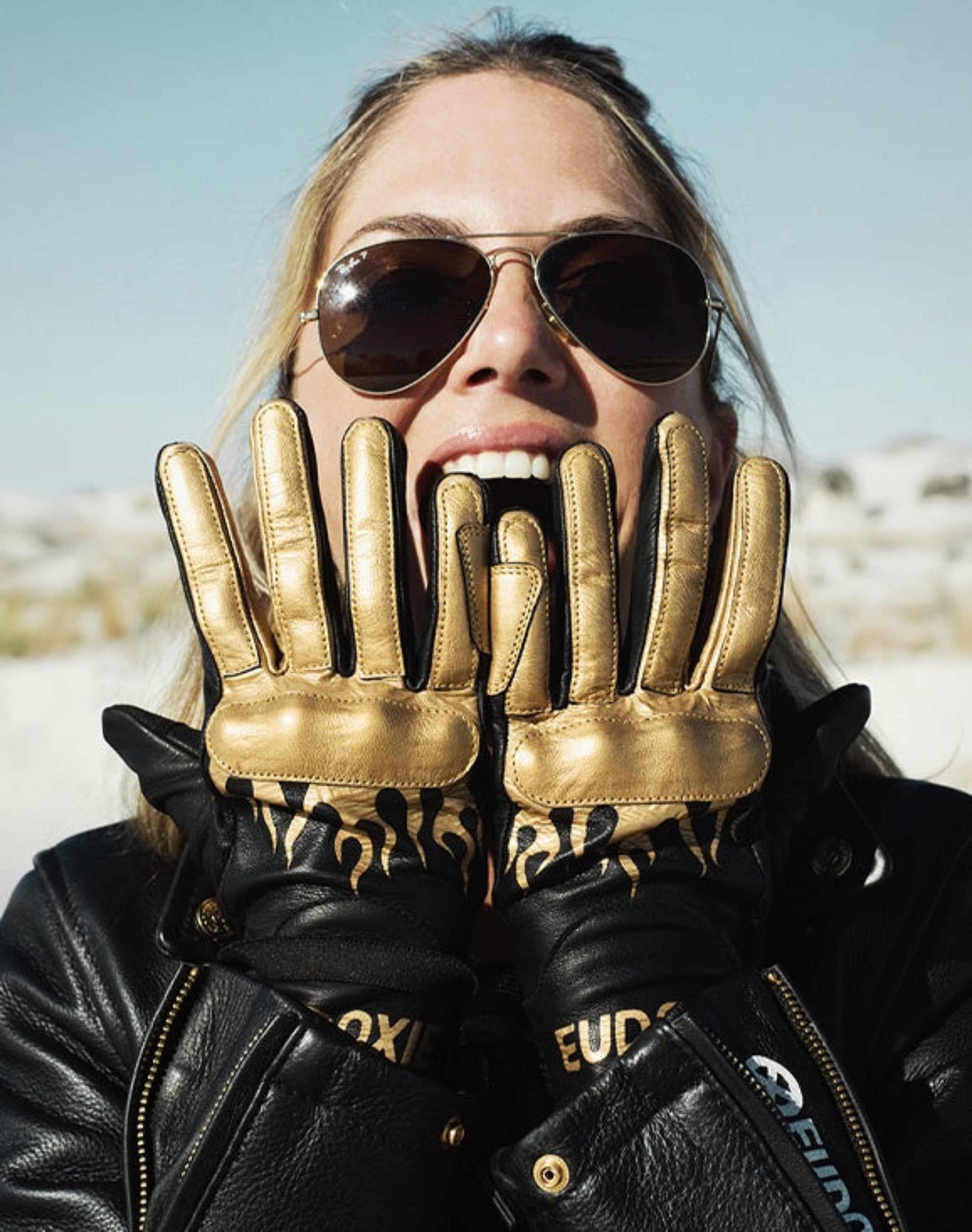 Jody Burn Women s Leather Motorcycle Gloves from Eudoxie Moto Lounge