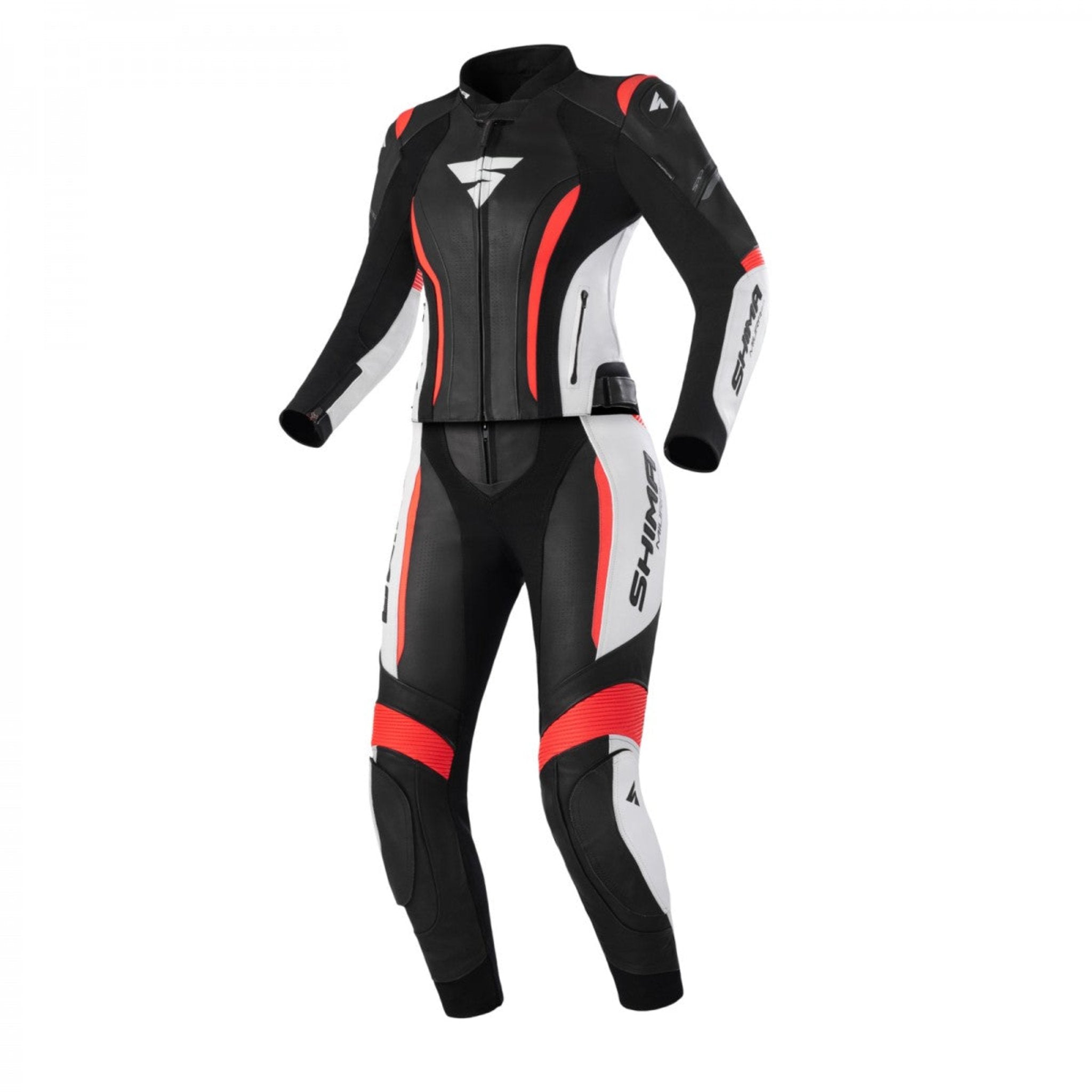 MIURA 2.0 Red Fluo - Women's Motorcycle Leather Pants | Moto
